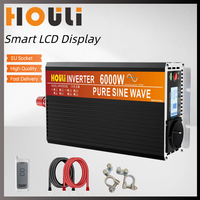 HOULI inverter 12v 220v clean pure sinys wave Control 24v 6000w 5000w 4000w 3000w Frequency converter home-appliance car