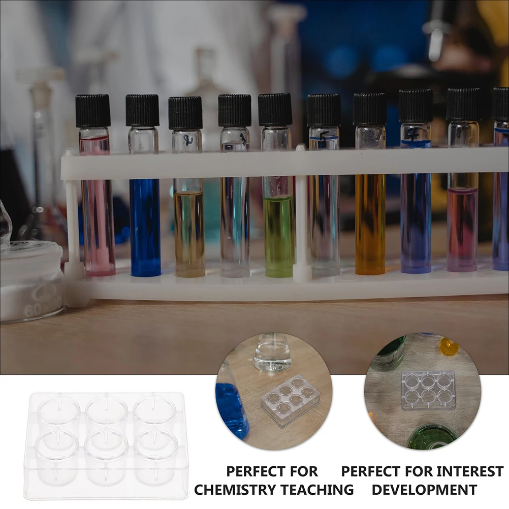 

10pcs 6-Hole Multifunctional Well Plates Plastic Experiment Boards For Laboratory Supplies Chemical Instrument Holder Reaction