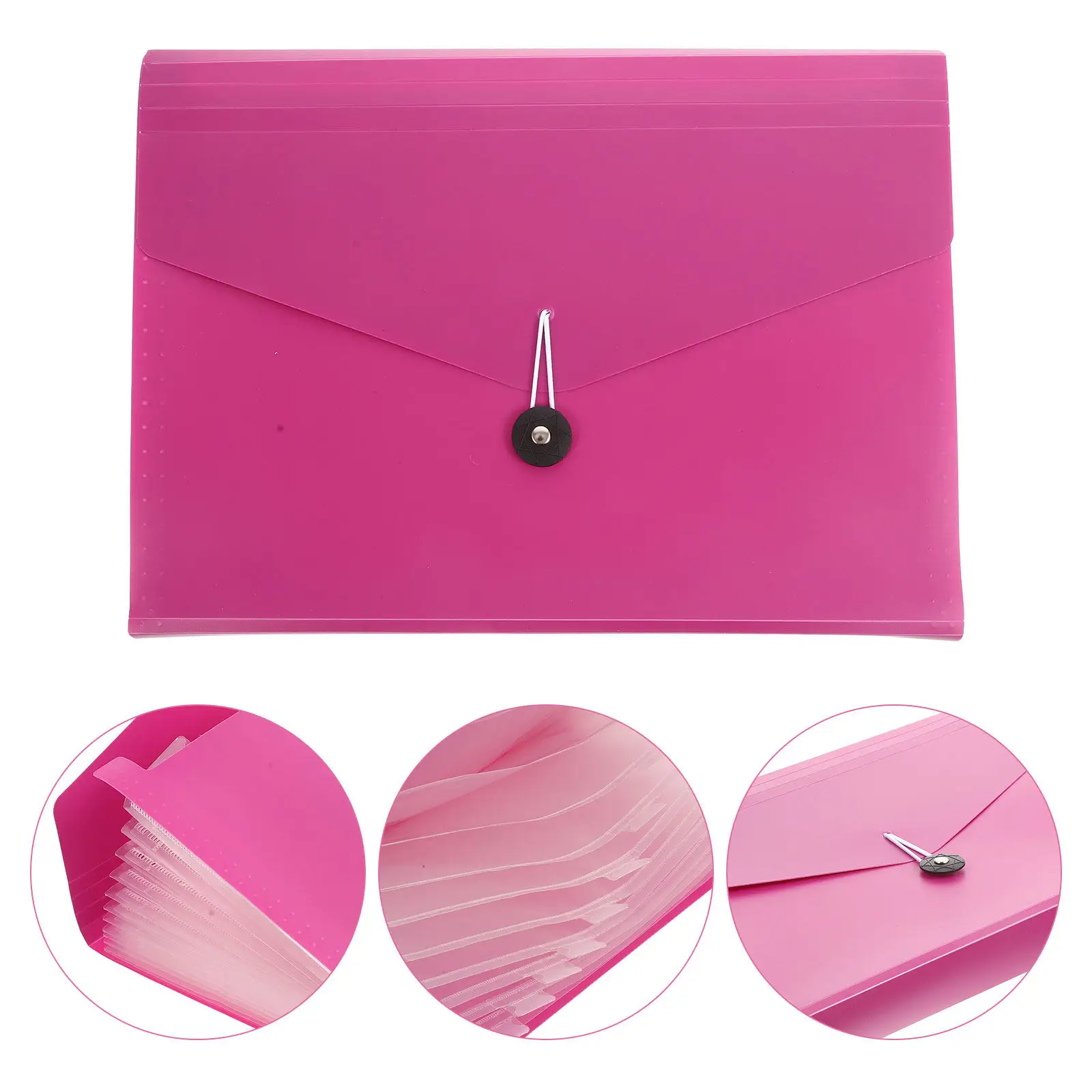 

Accordion File Folder Expanding Multi-Pockets Office Document Organizer Large Capacity Portable Sorting File Bag Bill Receipt