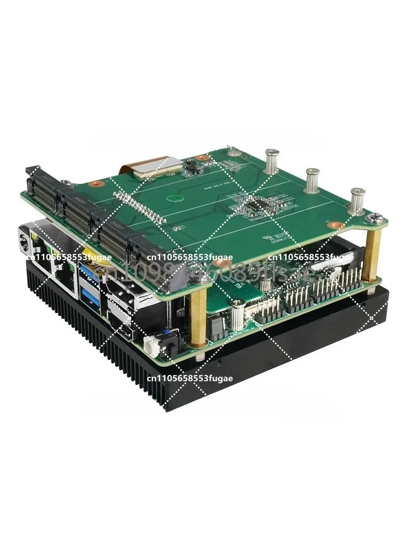 Mini Host QNAS Development Board N100 Dual Port DIY Embedded Pi5 Industrial Control Motherboard