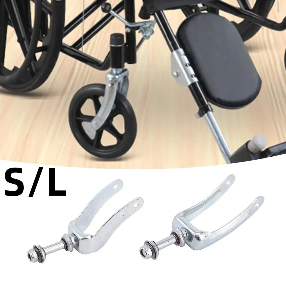 

Steel Wheelchair Fork with Bearing Front Wheel Bracket Wear-resistant Wheelchair Front Wheel Support
