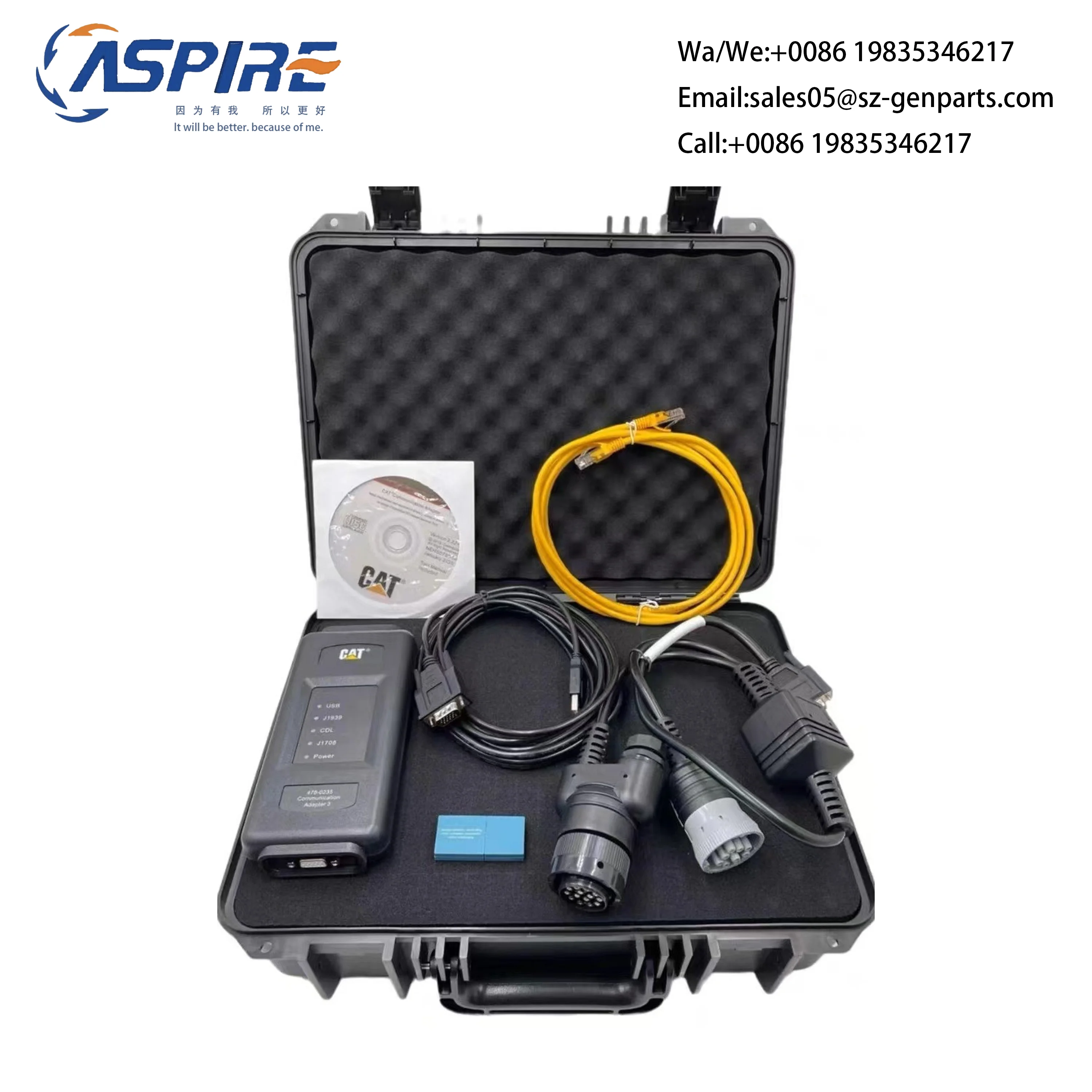 Ferramenta de Diagnóstico Ethernet para Grupo de Adaptador de Comunicação Caterpillar Sistema Elétrico Caminhão Pesado Et4 Et4 4780235 478-0235