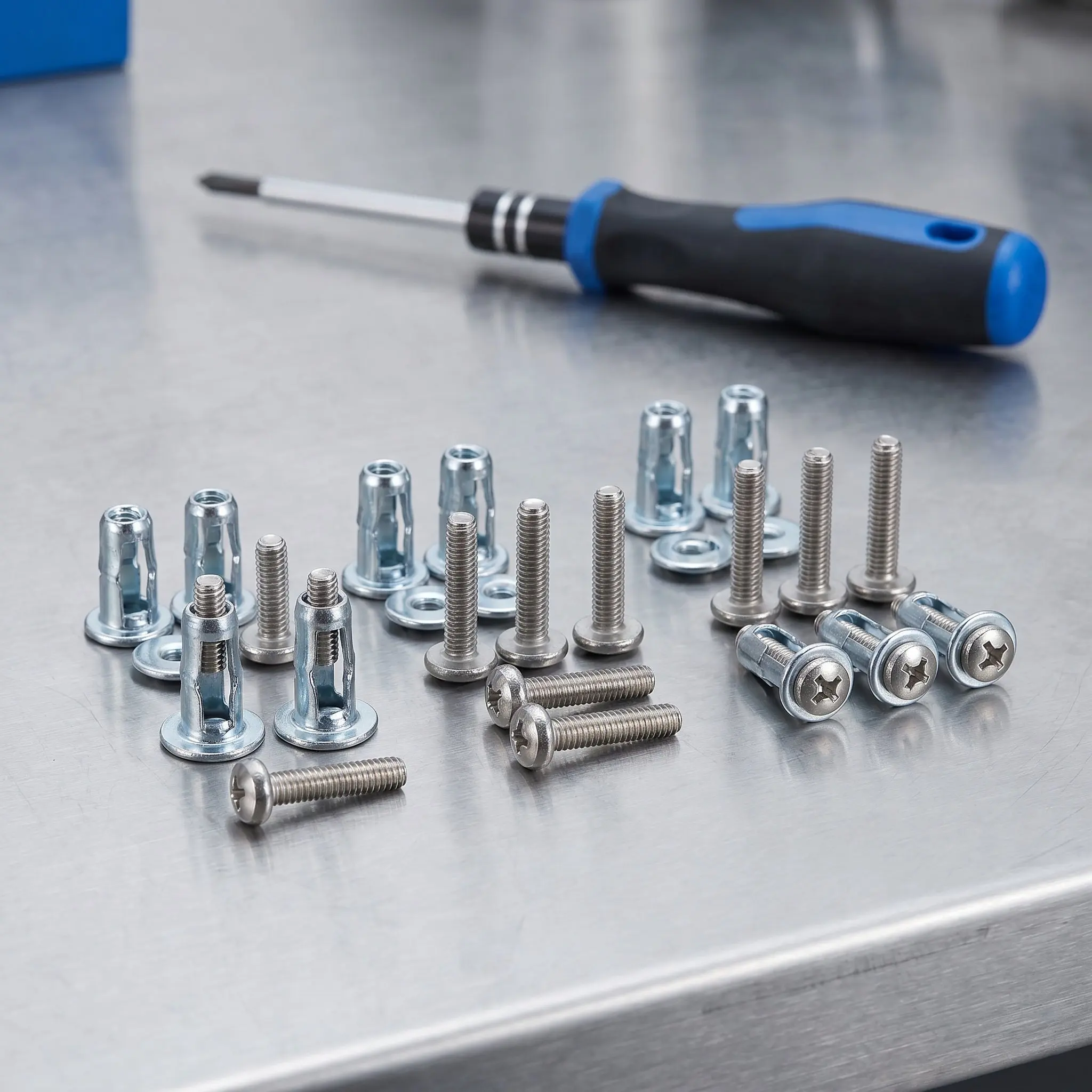 50 Sets M4x20 Hollow Door Anchors Expansion Screws Petal Nuts Heavy Duty Drywall Wall Fasteners