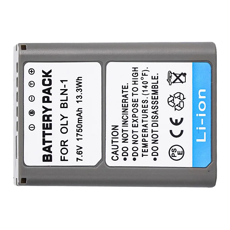 BLN1 BLN-1 Battery 1750mAH Rechargeable Batteries for Olympus EM5 E-M5 Mark I 1 EM5 E-M5 Mark II 2 EM1 E-M1 EP5 Camera Batteries