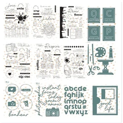 New French words Transparent Clear Stamps for DIY Scrapbooking/Card Making Fun Decoration Supplies A0277