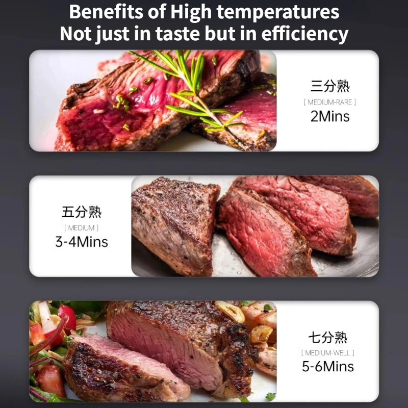 automatic 800℃ High temperature steak oven 220V Commercial electric steak grill machine электрогрилть parrillas eléctricas