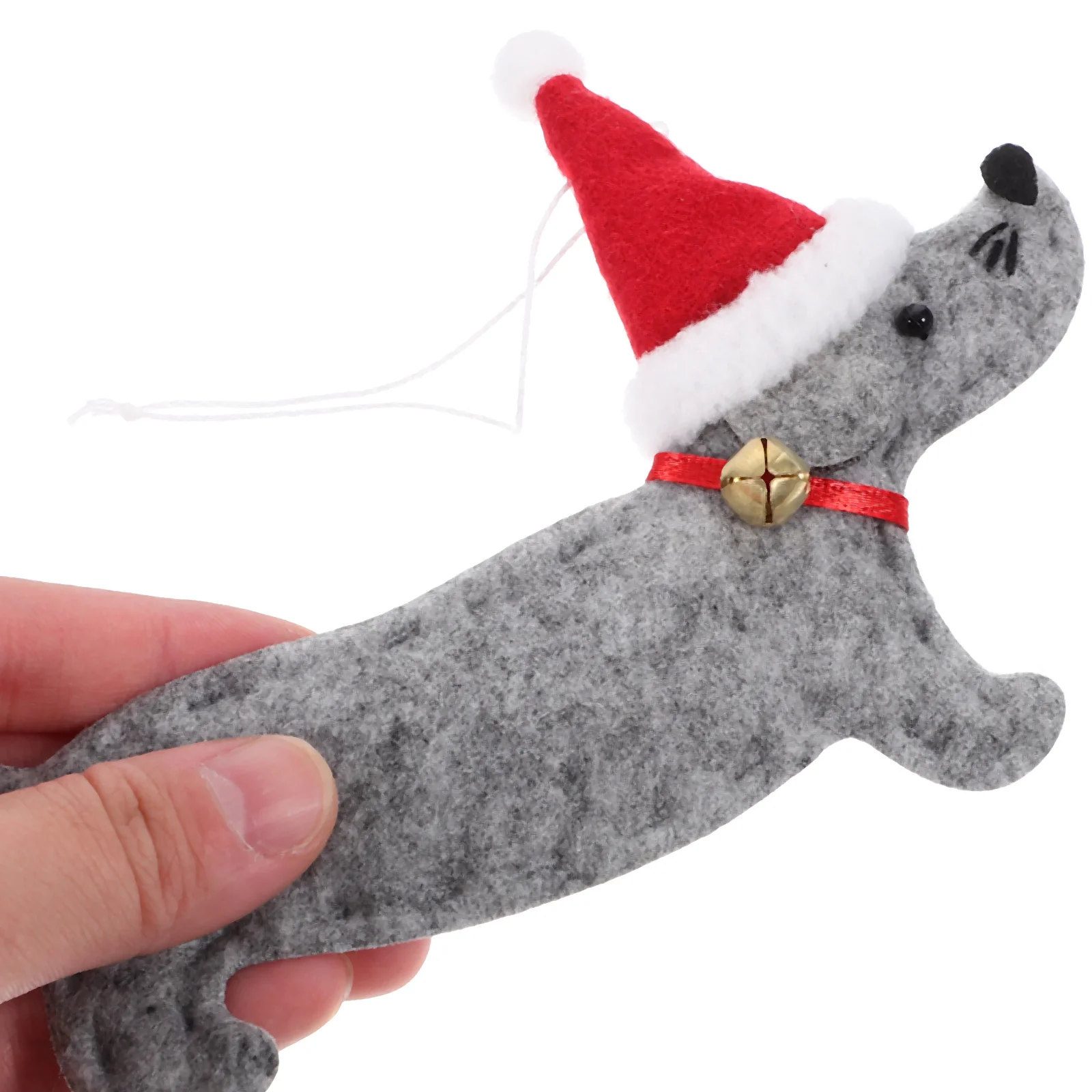 

4Pcs Premium Dachshund Dog Shaped Ornaments Creative Hanging Decor for Christmas Tree Party Home Wall Door Use