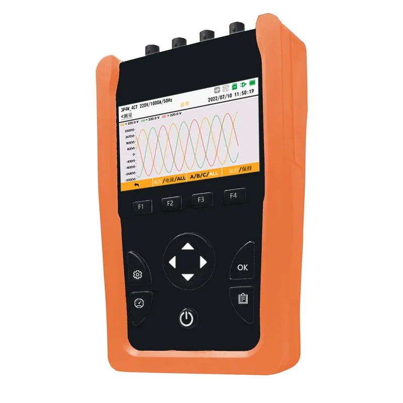 Mi550 Trend Graphic Waveform Display Power Quality Analyzer Electricity Energy Meter Data Logger