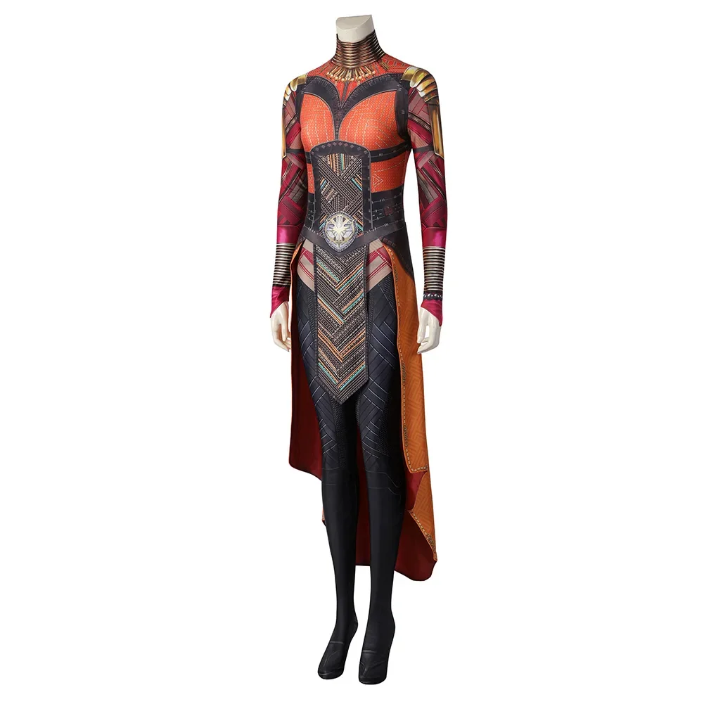 Okoye Cosplay Costume Women Jumpsuit Wakanda Forever Disguise Clothing Halloween Carnival Suit