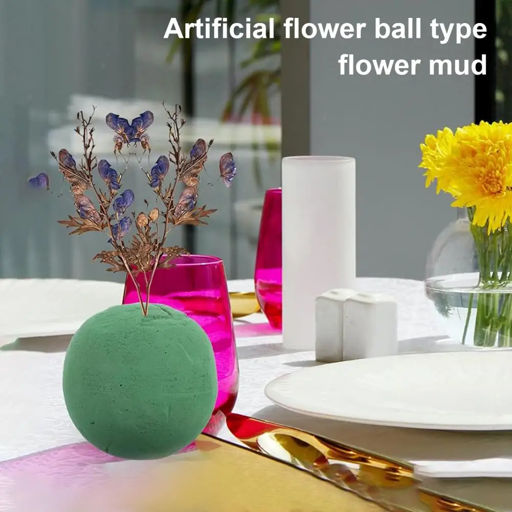 Professional Flower Design Tools Floral Foam Blocks Spherical Flower Mud for Wedding Vase for Live/artificial for Flowers