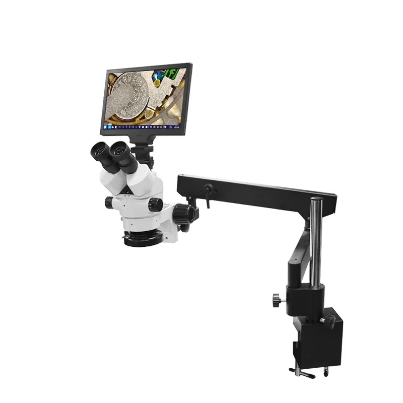 

Professional 7X-90X Zoom Multi-Directional HD Digital Stereo Trinocular Microscope with 10.1-inch Screen LK-MH01B