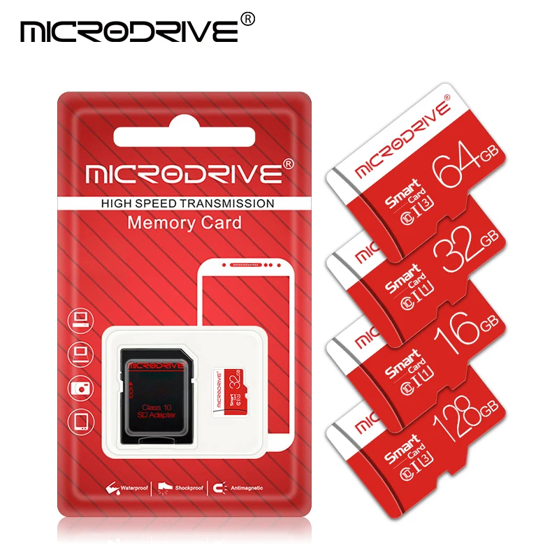 Class 10 Micro Memory Card, Mini SD Flash Card, TF Card, 128GB, 64GB, 32GB, 16GB, 8GB, 4GB, 256GB