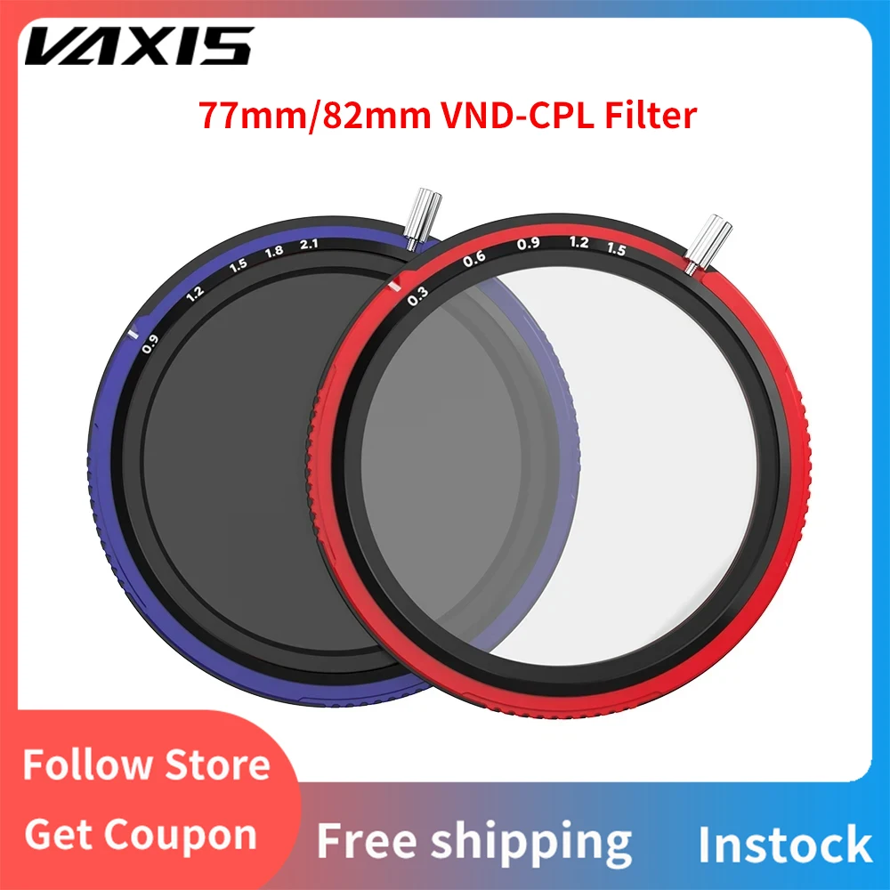 Vaxis VFX 77mm/82mm VND-CPL Filter 0.3-1.5 Stop / 0.9-2.1 Stop