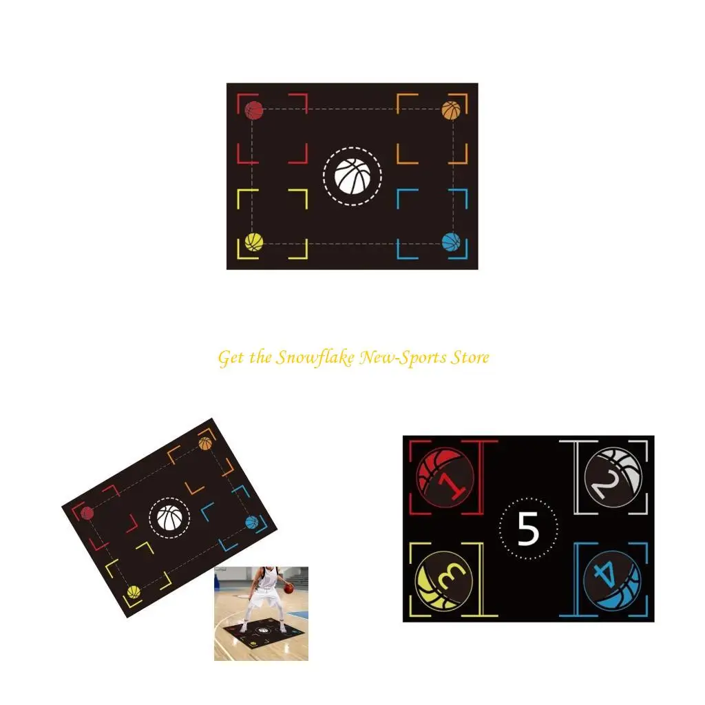 

E56D Durability Basketball Practice Mat Courtside Basketball Courts Sticky Mat for Kids Home Use