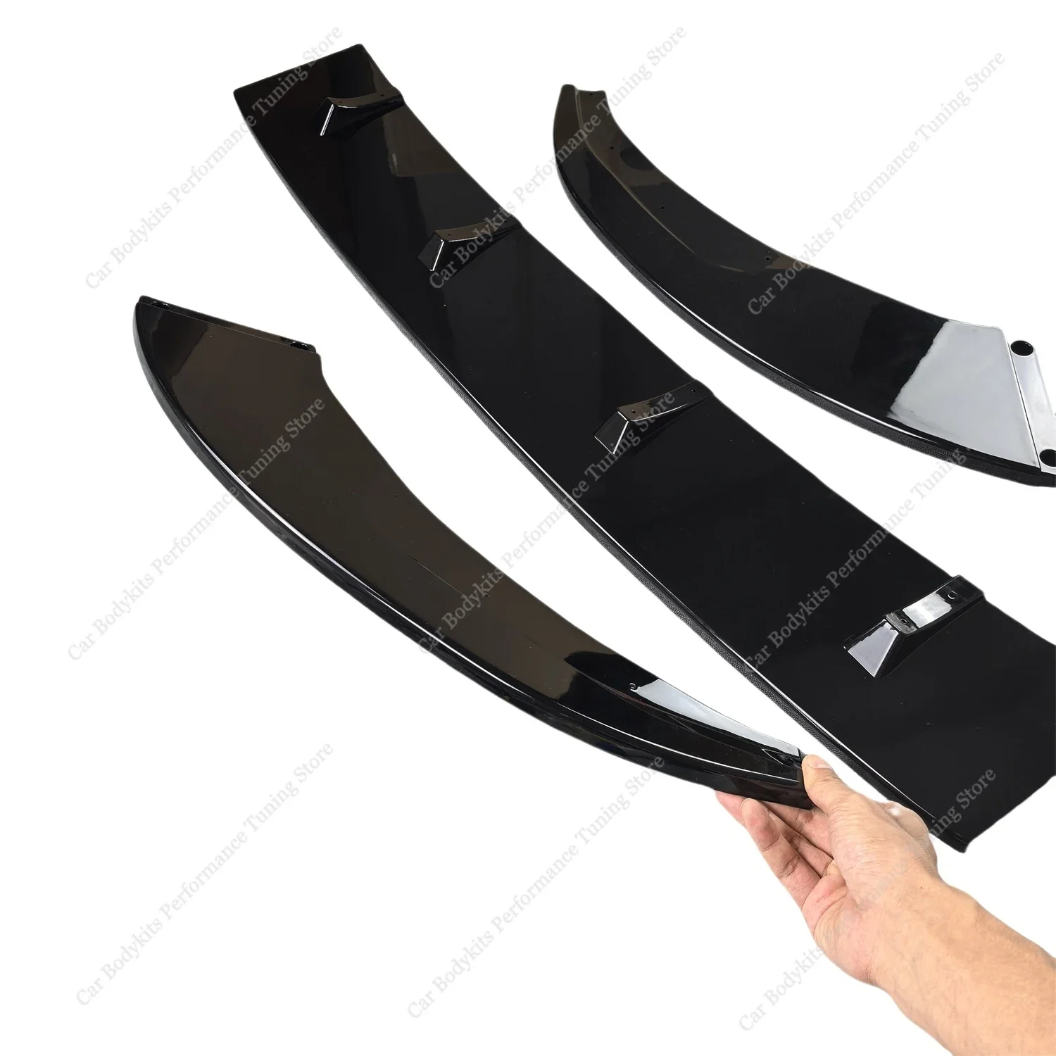 Maxton Style Car ABS Front Bumper Lip Spoiler Splitter For Golf MK8 8GTI GTD GTE R R-Line GTI Clubsport 2020-2024 Pre-Facelift