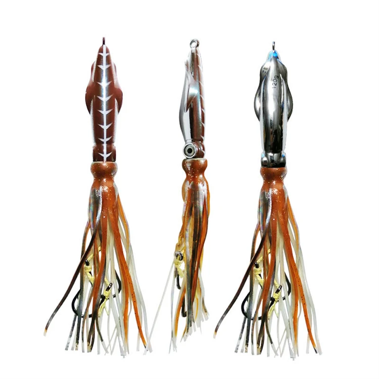 60g, 100g, 150g, 200g Skirted Octopus Lure – Slow-Pitch-Jigging-Trolling-Köder für Salzwasser-Tiefseefischen – Detail 9