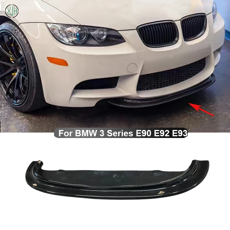 

For BMW 3 Series E90 E92 E93 M3 2008 - 2013 Carbon Fiber Car Front Bumper Splitter Front Lip Chin Spoiler Diffuser Body kit