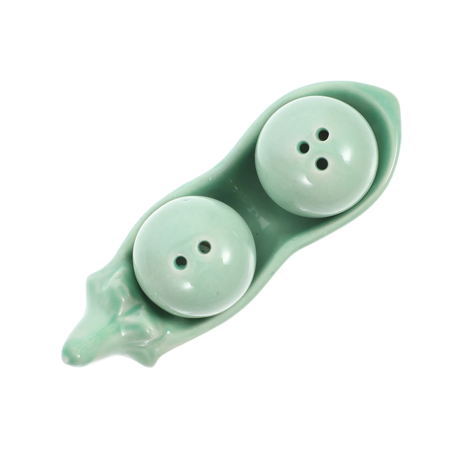 

1 Set Pea Shape Ceramic Salt Pepper Shaker Seasoning Jar Spice Bottle Kitchen Condiment Container For Salt Pepper Sugar Spices