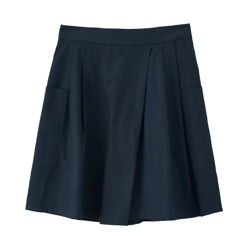 Zomer 2024 Nieuwe Retro Kleur Hoge Taille Vijfkwart Losse Plus Size Casual Wijde Pijpen Orts Vrouwen Faion pendelen Sle