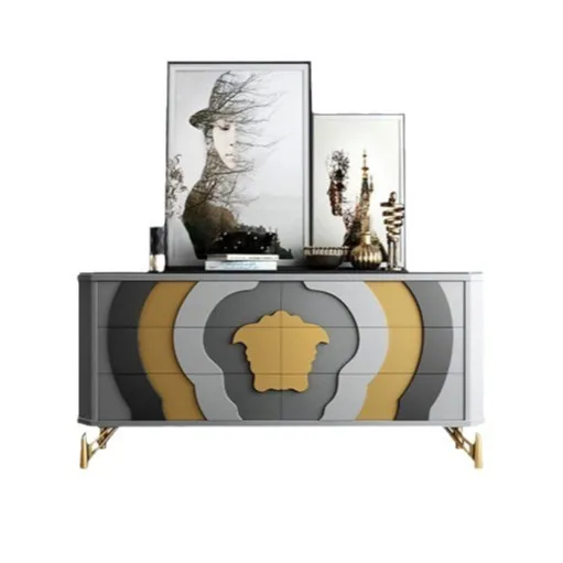 

Light luxury modern dining side cabinet, decorative cabinet, locker, entrance hall, porch cabinet, villa designer furniture