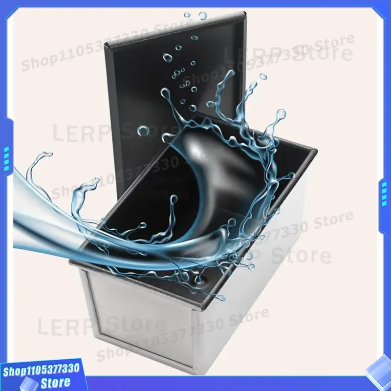 Reusable Rectangular Bread Pan Industrial Aluminum Alloy Non Stick Coating Oven Safe Baking Tray for Home Kitchen Use Durable