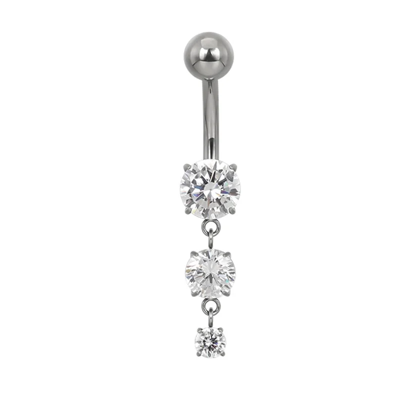 ASTM F136 Titanium Chain Belly Button Navel Ring