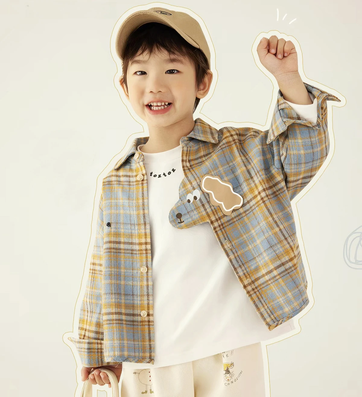 IENENS Kids Shirt Children Tops Clothes Spring Autumn Baby Plaid Blouses Toddler Infant Boy Long Sleeve Tees  1 2 3 4 Years
