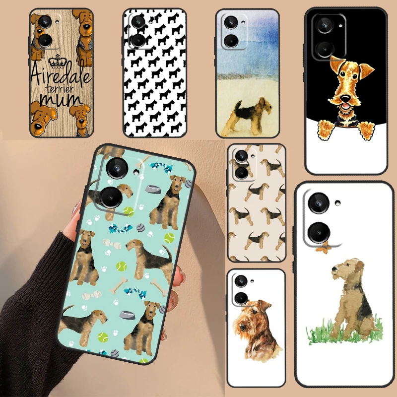 Airedale Terrier Dog Case For Realme GT Neo 5 3T 2T 9 10 11 Pro Plus C11 C15 C25s C21Y C30 C31 C33 C35 C53 C55