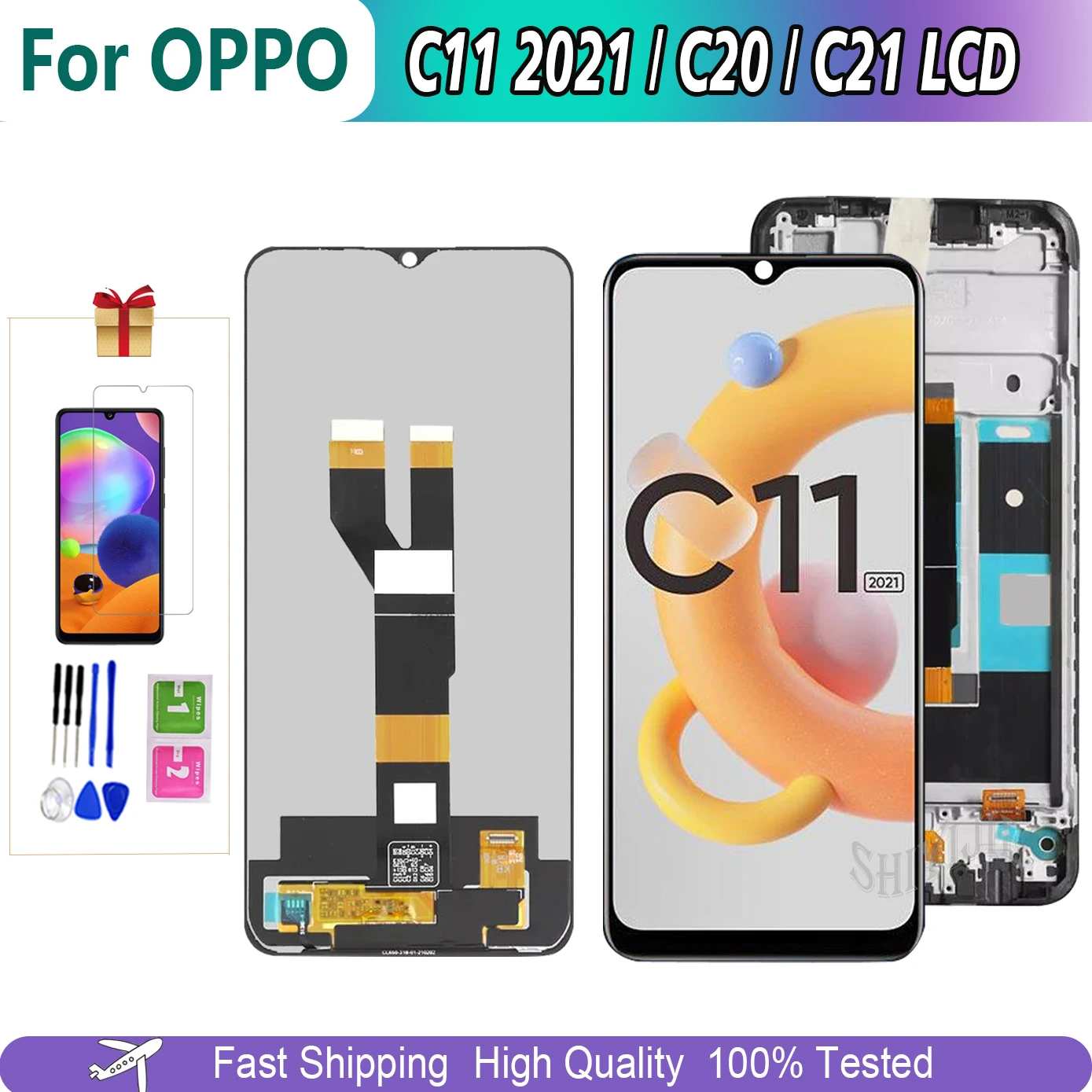 

Original For Oppo Realme C11 2021 RMX3231 RealmeC11 Lcd Display Touch Screen For Realme C11 RMX2185 Replacement Display Repair