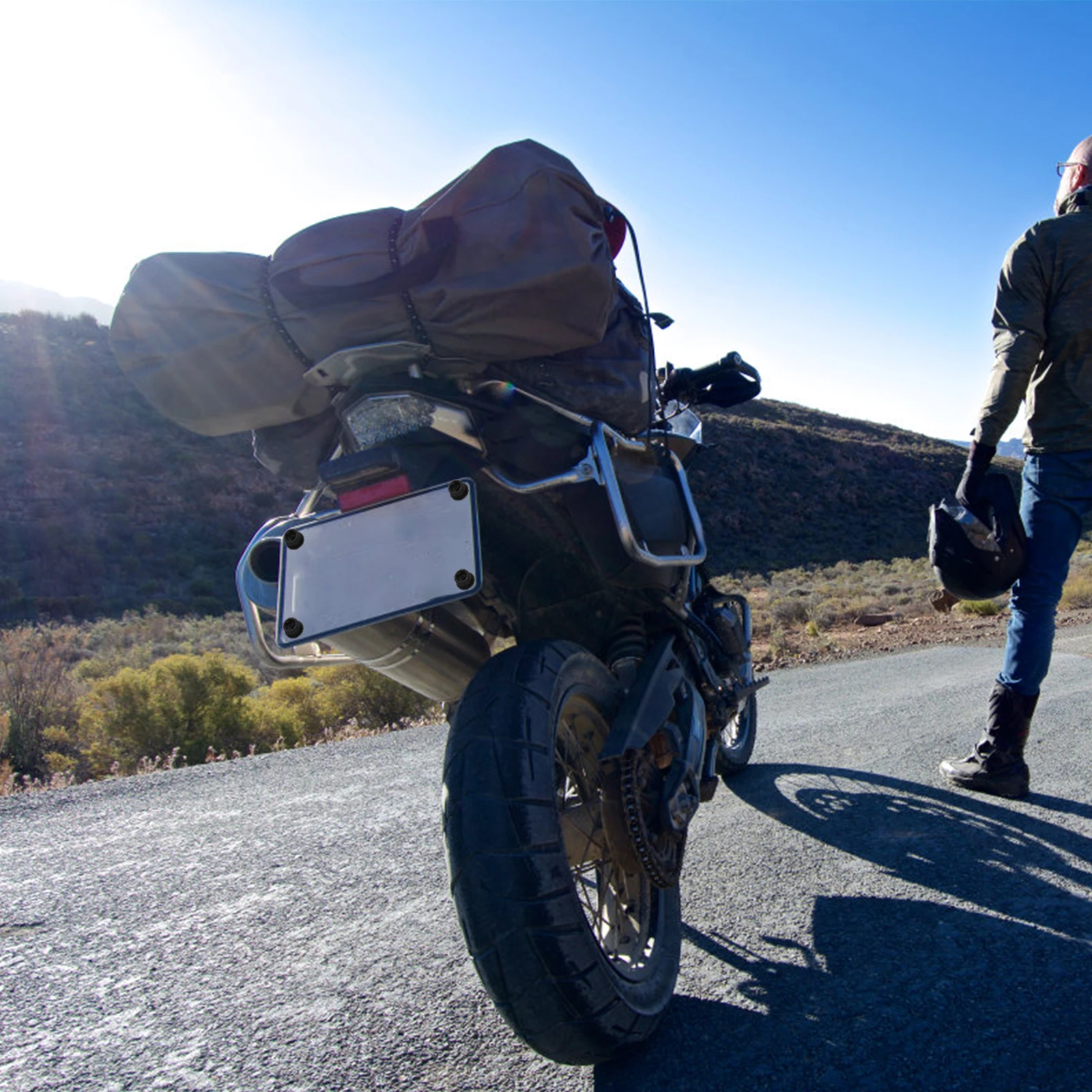 

4Pcs Rustproof License Plate Fastenings Nylon Material Universal Fit Easy Finger Installation Durable Long-Lasting