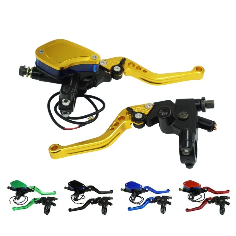 Motorcycle Modification Accessories Aluminum Alloy CNC Brake Upper Pump With Clutch Assembly 22MM Hydraulic Disc Brake Pump