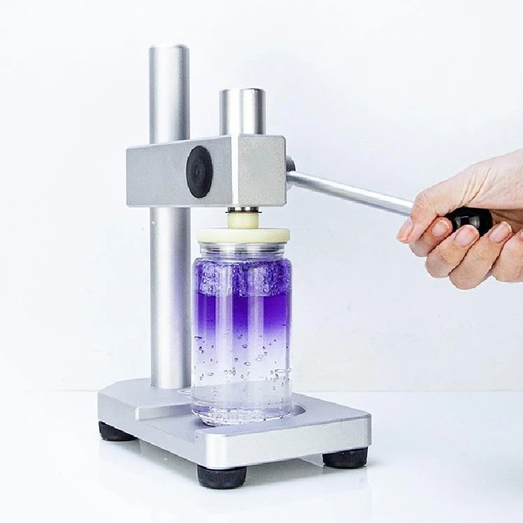 Mesin Penyegel Kaleng Minuman Manual dengan Tutup untuk Kaleng Hewan Peliharaan