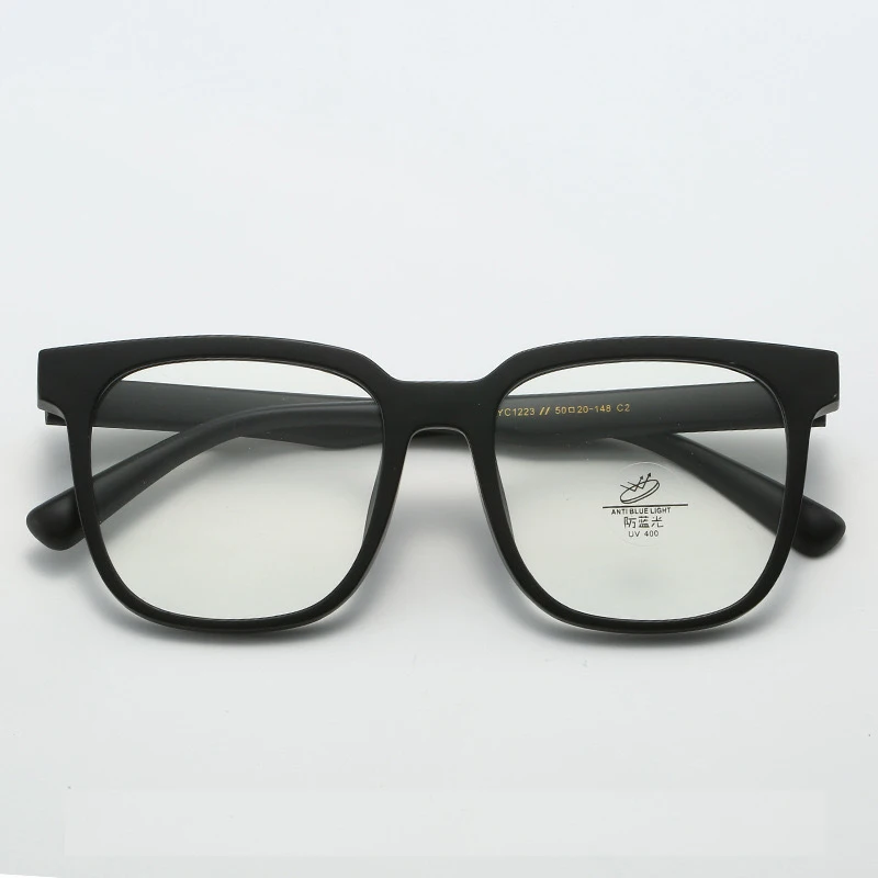 Brillen für Männer und Frauen im koreanischen Stil mit großem Rahmen, modische, ultraleichte Anti-Blaulicht-Brille