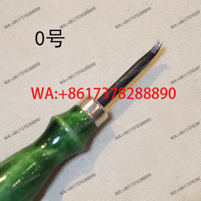 

Boutique trimming knife DIY handmade leather goods green solid wood handle vegetable tanned leather chamfering trimming