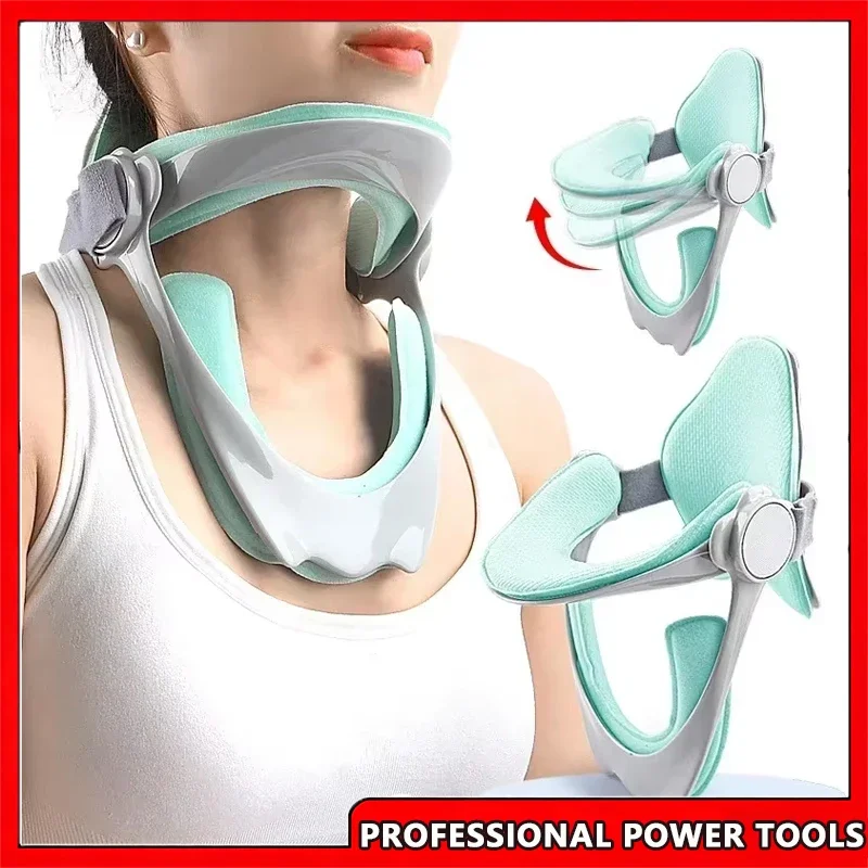 

Adjustable Cervical Traction Device Neck Braces Support Stretcher Posture Corrector Cervical Collar Spine Protector Pain Relief