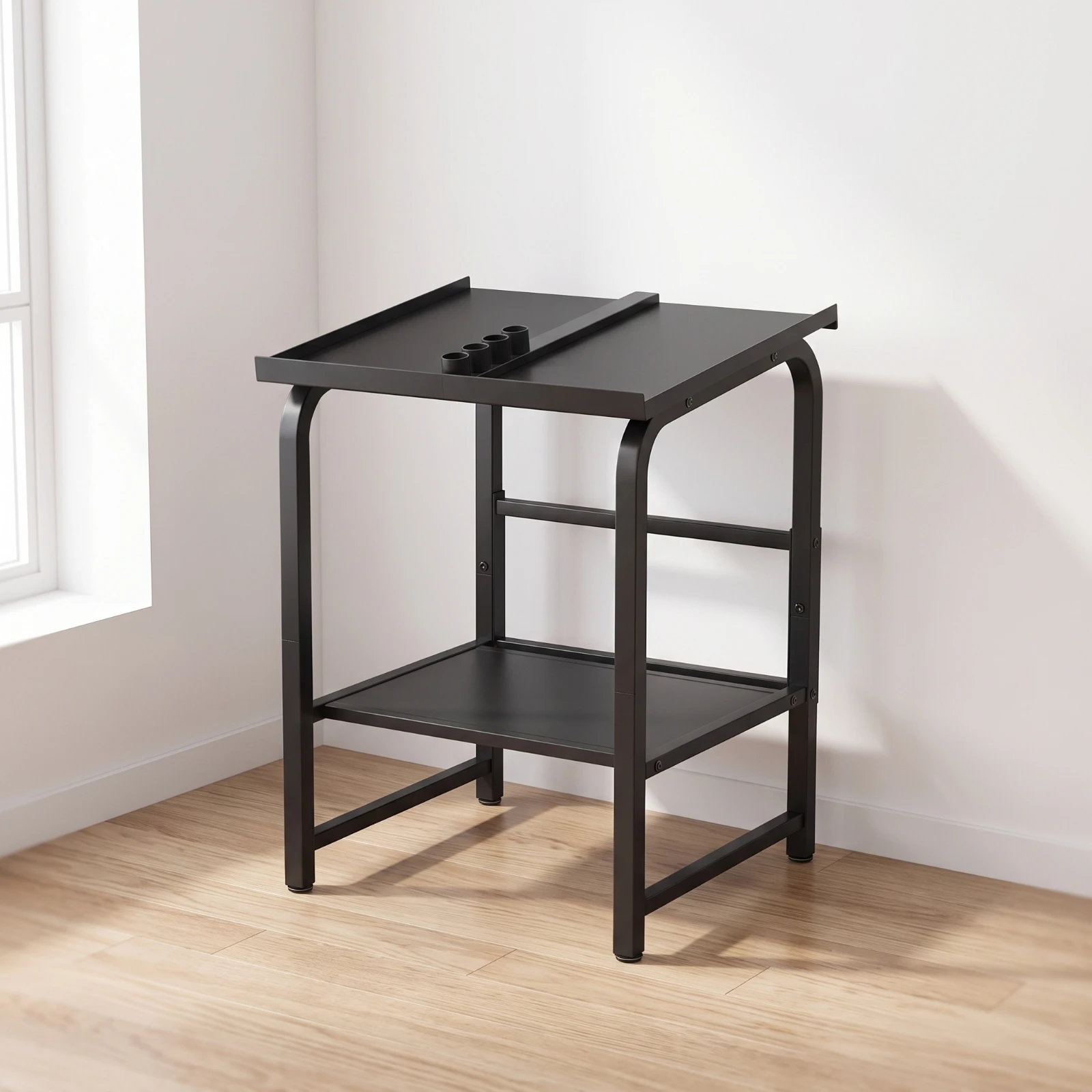 Dumbbell and Kettlebell Storage Rack Slanted Dumbbell and Kettlebell Rack Freestanding Versatile for Home Gym Owners