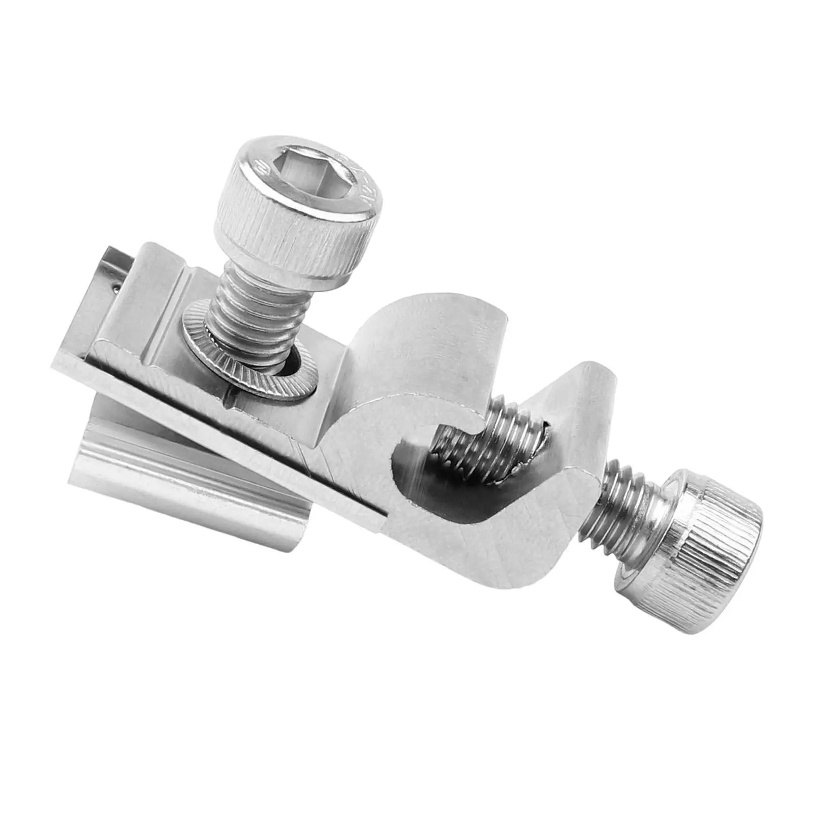 Solar Panel Grounding Clip End Clamp for PV Racking Mounts Aluminum Rail Carport Metal Carrier