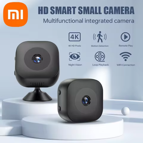 Xiaomi 미니 HD 4K 카메라 WiFi 무선 모니터링 보안 보호 원격 모니터 캠코더 비디오 감시 스마트 홈