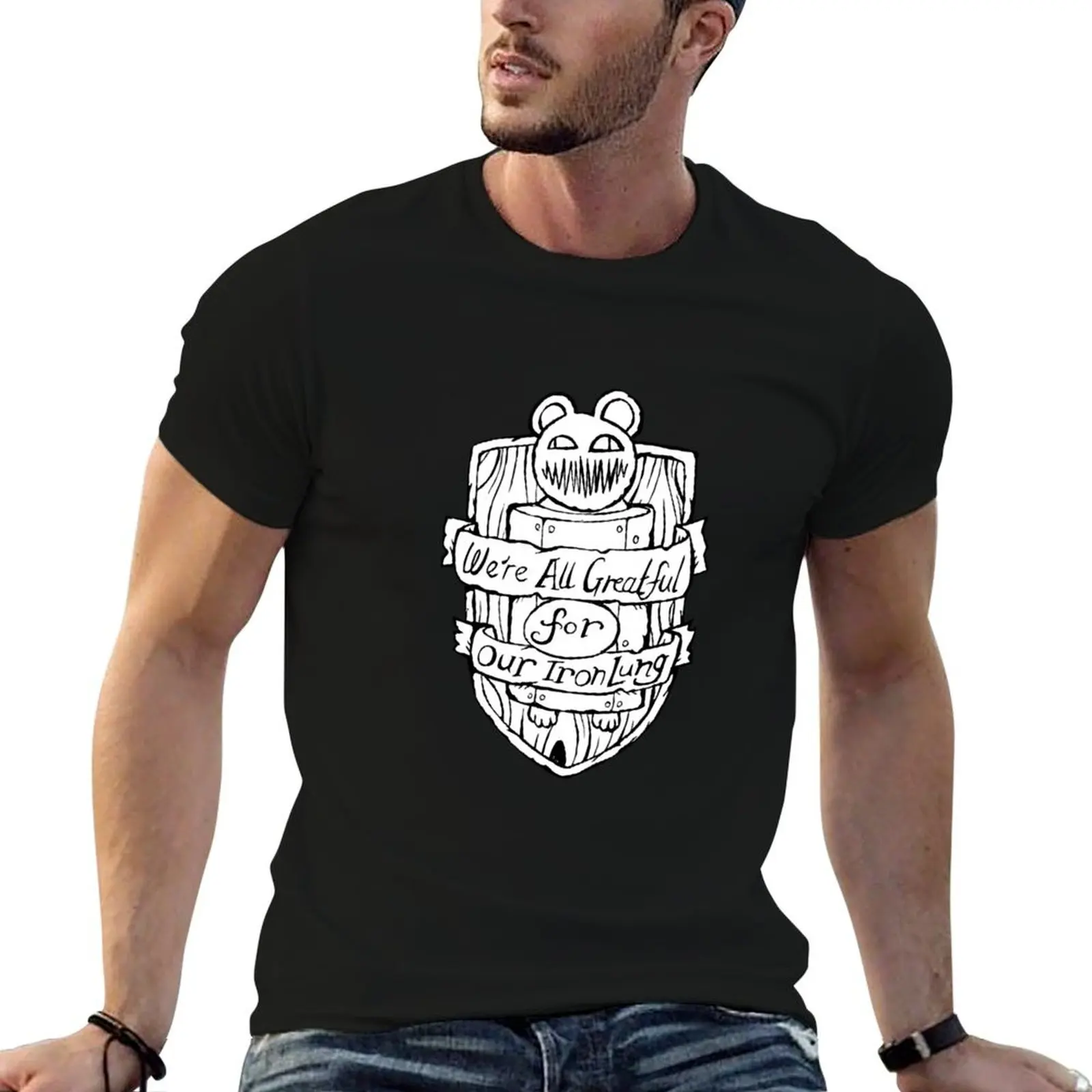 Radiohead - My Iron Lung - Illustrated Lyrics T-Shirt Urban Casual Loose Fit Tee