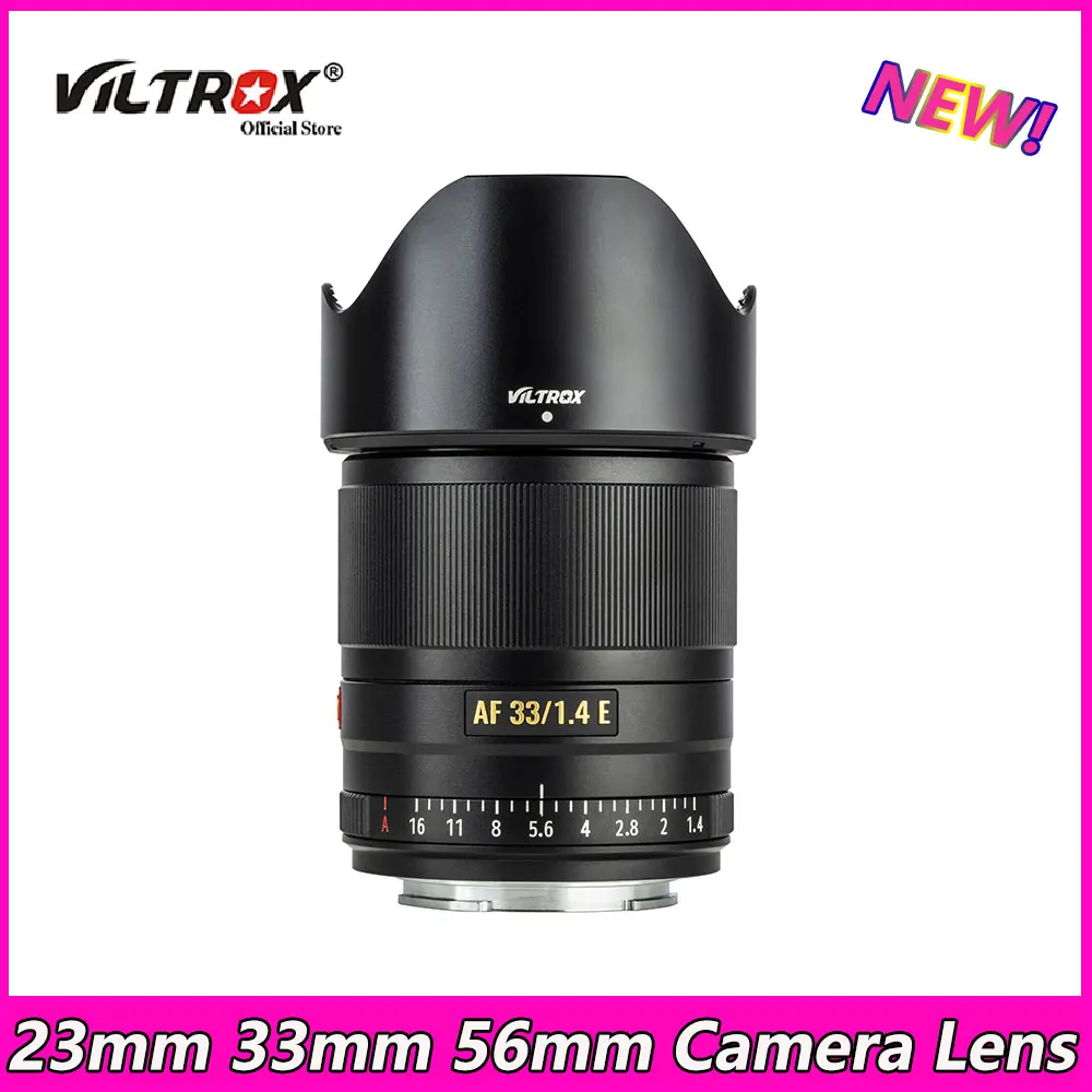 

VILTROX 13 мм 23 мм 33 мм 56 мм объектив F1.4 APS-C AF Автофокус Большая диафрагма основной объектив для Sony E A7 A7RIII A7S A7MIV A6000 A6300