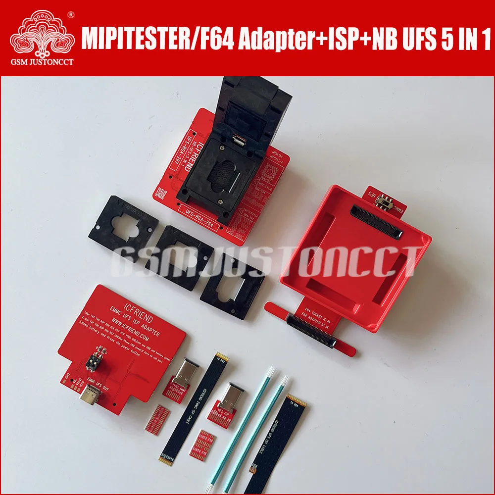 

NEWEST Original MIPITESTER / F64 Adapter + ISP + NB UFS 5 IN 1 (254 /153 /297) x Adapter Tool