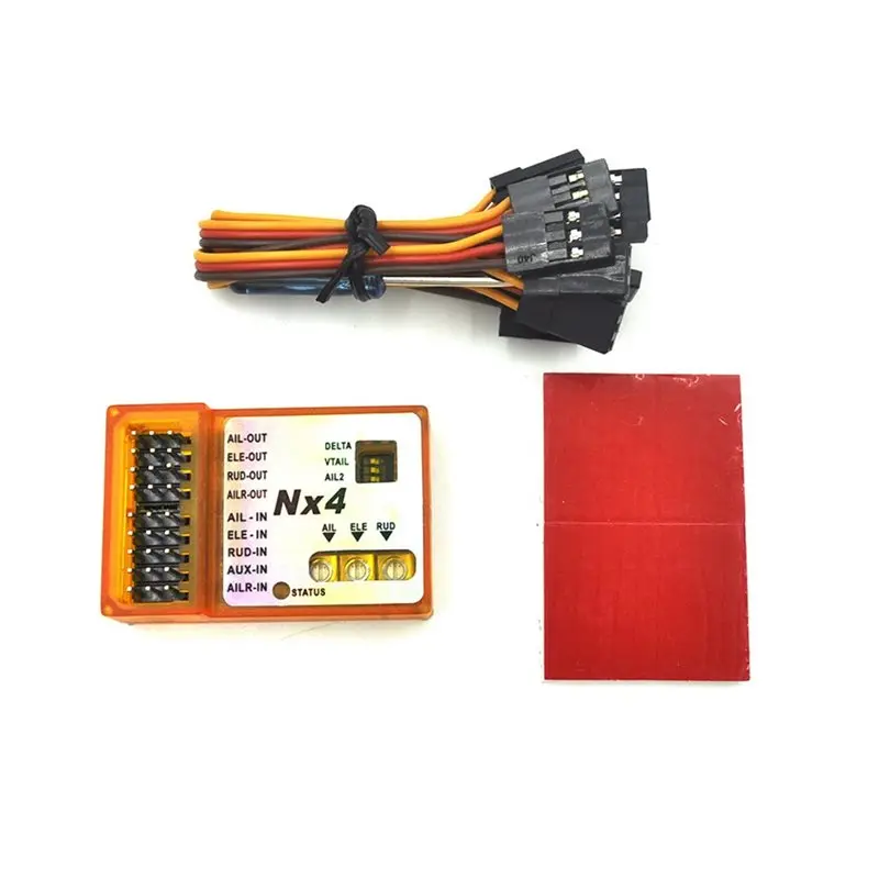 DT98 2X NX4 PRO Flight Controller 3D Flight Gyroscope Balance for Fixed-Wing Aircraft Rate/Hold/Gyro Off Mode
