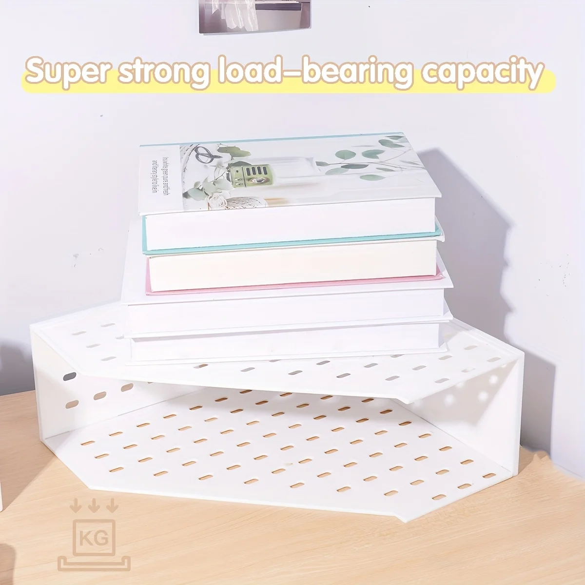 منظم ملفات A4 بسيط، وحدة واحدة، منظم سطح المكتب، حامل ملفات PP سميك، قابل للطي، رف تخزين المجلات العمودي #3