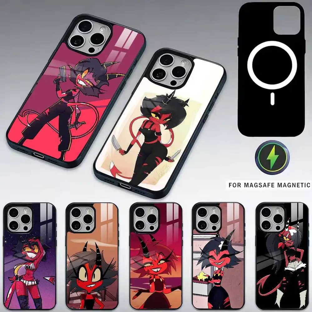 

Helluva Boss Millie-e Phone Case For iPhone17,16,15,14,13,12,11 Plus,Pro Magnetic with Magsafe Wireless Charging
