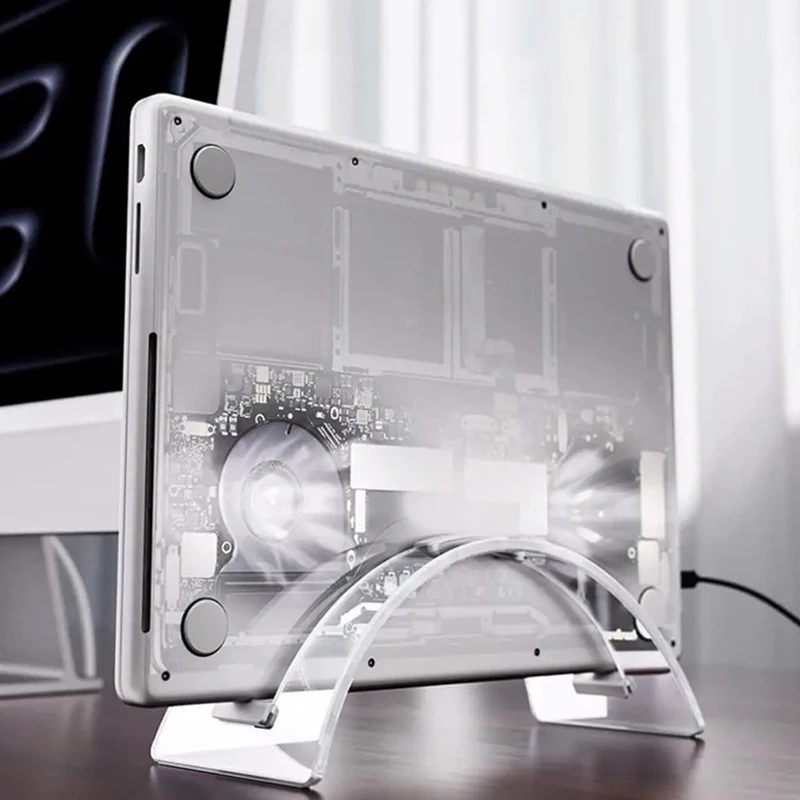Acrylic Desktop Stand Acrylic Vertical Laptop Stand With High Stability Strong Load-bearing Capacity For Personal For Organized