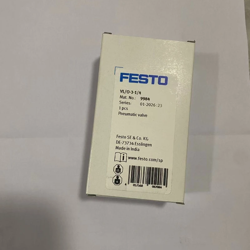 FESTO Pneumatic valve 9984-VL/O-3-1/4 Suitable for medium and high-speed cylinders and vacuum circuits