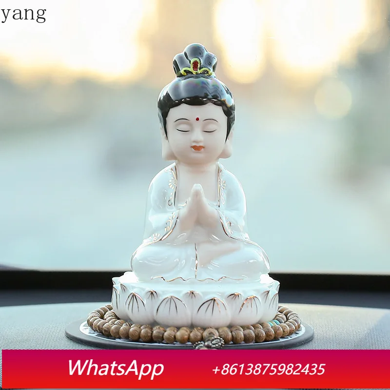 

CX car Guanyin Bodhisattva Buddha statue to ensure safety, high-end center console decoration in the car