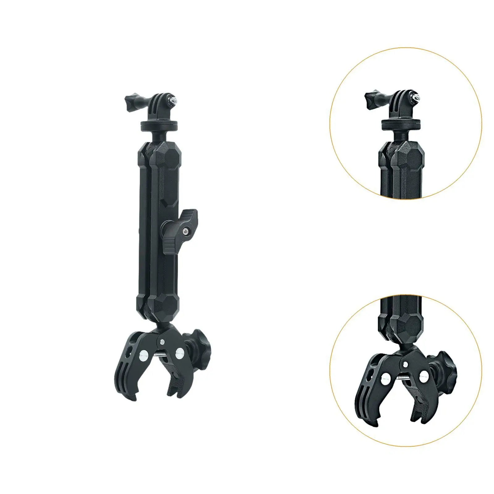 Motorcycle Handlebar Action Camera Mount Sturdy Easy Installation Camera Mount Clip for Driving Recorders Panoramic Cameras