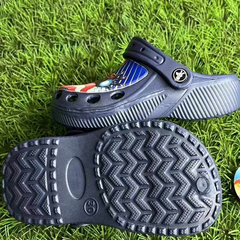 Kids Summer Sandals Children Garden Shoes Baby Boys Girl Cartoon Captain America Sandals Slipper Kids Indoor Outdoor Beach Wear