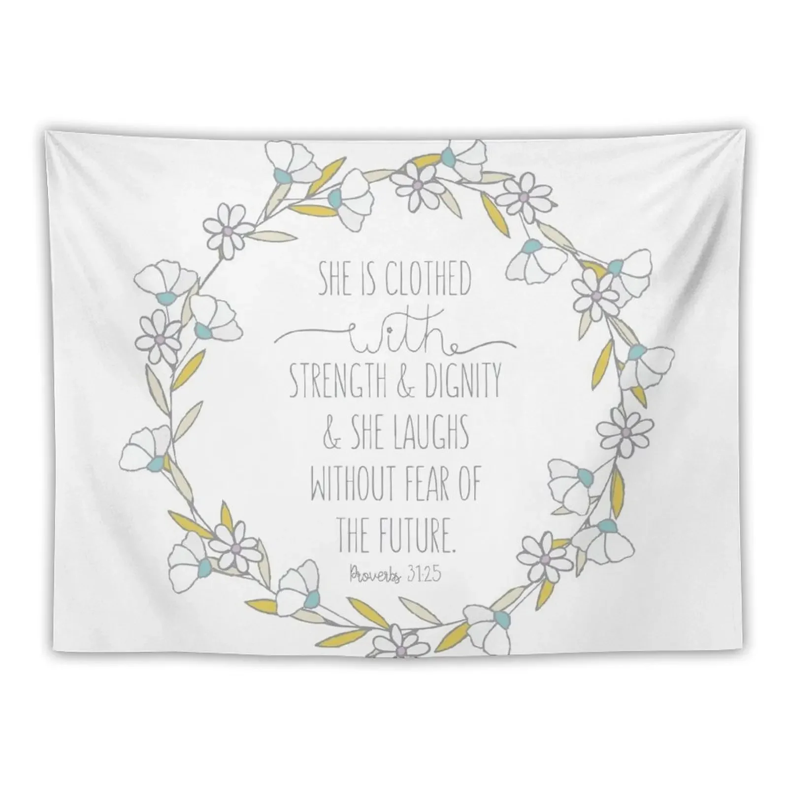 

Proverbs 31:25 Tapestry Home And Comfort Decor Anime Decor Japanese Room Decor For Bedroom Tapestry